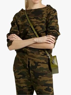 NILI LOTAN
LUKA SWEATSHIRT - GREEN CAMOUFLAGE PRINT